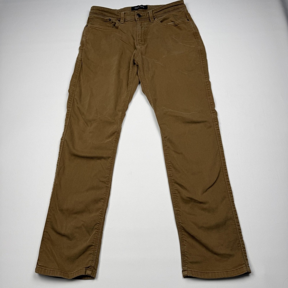 DU/ER No Sweat Relaxed Taper Jeans Mens 32x30 Brown N2X Stretch Denim Pants